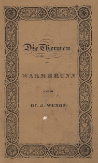 Die Thermen zu Warmbrunn im schlesischen Riesengebirge