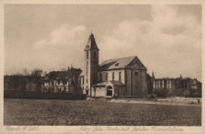 Oppeln O. Schl. : Herz Jesu Kirche mit Jesuiten Niederla&szlig;ung
