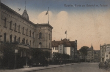 Oppeln : Partie am Bahnhof m. Postamt