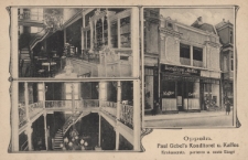 Oppeln : Paul Gebel's Konditorei u. Kaffee Krakauerstr. parterre u. erste Etage
