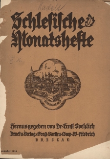 Schlesische Monatshefte : Blätter für Kultur und Schrifttum der Heimat 1924, 1 Jg., H.3
