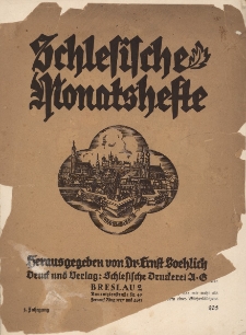 Schlesische Monatshefte : Blätter für Kultur und Schrifttum der Heimat 1926, 3 Jg., H.5