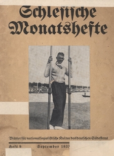 Schlesische Monatshefte : Bl&auml;tter f&uuml;r Kultur und Schrifttum der Heimat 1933, 10 Jg., Nr 9