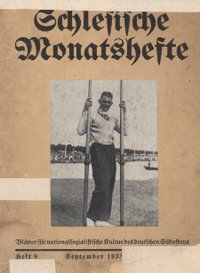 Schlesische Monatshefte : Blätter für Kultur und Schrifttum der Heimat 1933, 10 Jg., Nr 9