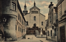 Oppeln : St&auml;dt. Krankenhaus u. Curatialkirche (Bergelkirche)