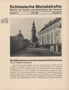 Schlesische Monatshefte : Blätter für Kultur und Schrifttum der Heimat 1930, 7 Jg., Nr 5