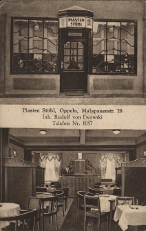 Piasten St&uuml;bl, Oppeln, Malapanerstr. 28 : Inh. Rudolf von Lwowski