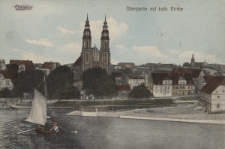 Oppeln : Oderpartie mit kath. Kirche