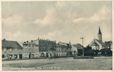 Landsberg, Oberschlesien : Ring mit evangel. Kirche