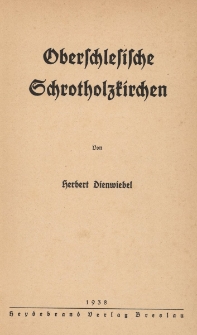 Oberschlesische Schrotholzkirchen