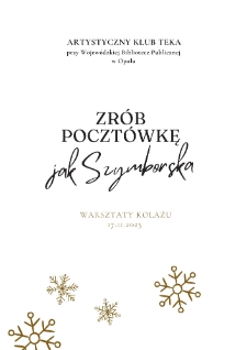 Zrób pocztówkę jak Szymborska