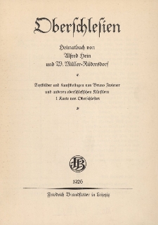 Oberschlesien : Heimatbuch