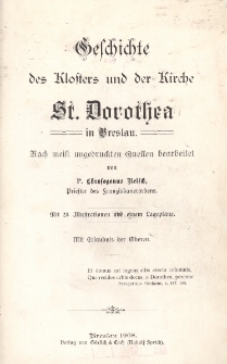 Geschichte des Klosters und der Kirche St. Dorothea in Breslau