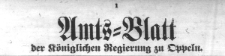 Amtsblatt der K&ouml;niglichen Regierung zu Oppeln 1909. St&uuml;ck 1