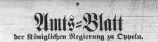 Amtsblatt der Königlichen Regierung zu Oppeln 1910. Stück 1