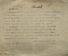 Do Komitetu Okręgowego w Landeku celem przyjścia ludności mniej zamożnej z pomocą... [Podpis:] Gł&oacute;wny Komitet Plebiscytowy