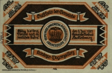 Kędzierzyn : [awers:] Gutschein der Gemeinde Kandrzin - Pogorzelletz 1 1/2 Pf. [rewers:] Klodnitzbrücke bei Kandrzin-Pogorzelletz. Von den Infurgenten am 4. Juni 1921 zerstört