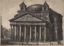 Veduta del Pantheon di Agrippa oggi Chiesa di S. Maria ad Martyres