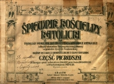 Śpiewnik kościelny katolicki czyli największy podręcznik dla organistów w kościołach katolickich... ułożony na 1 głos z organem lub na 4 głosy mieszane. cz.1 zawierająca pieśni adwentowe, kolendy, pieśni.