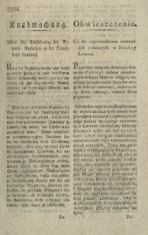 Obwieszczenie : Co do wprowadzenia rozporządzeń roboczych w Stolicy Lwowa [Podpis:] Anton Lorenz
