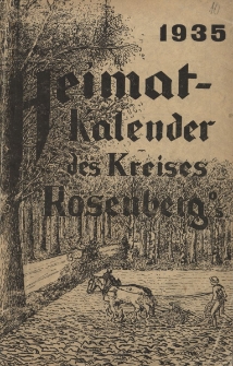 Heimatkalender des Kreises Rosenberg Oberschlesien, 1935