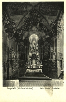 Kożuchów : ołtarz w kościele parafialnym