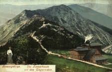 Karkonosze : widok na schronisko z Koziego Grzbietu