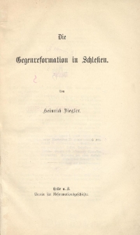 Die Gegenreformation in Schlesien