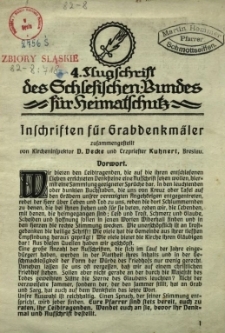 Inschriften f&uuml;r Grabdenkm&auml;ler