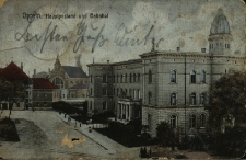 Oppeln : Hauplpostamt und Bahnhof