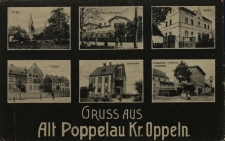 Popielów : kościół, klasztor, szkoła, willa dr. Kubisa, sklep R. Gawlittasa