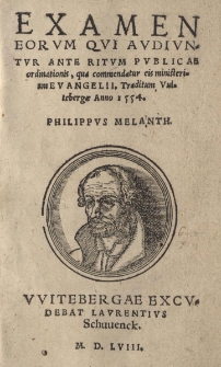 Examen eorum qui audiuntur ante ritum publicae ordinationis