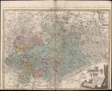 Der s&uuml;dliche Theil Des Ober, Saechsischen Kreises die Chur- und F&uuml;rstl.S&auml;chsische und andere hieher geh&ouml;rige L&auml;nder vorstellend, aufs neue entworfen von F.I.G&uuml;ssefeld und herausgegeben von den Homaennischen Erben - Circuli superioris Saxsoniae pars meridionalis, Ducatum, Electoratum et Principatus Ducum Saxoniae Princip. Anhalt, Comit.Schwarzburg, Mansfeld, Stolberg etce.exhibens.Expensis Homan.Hered.designavit F.L.G&uuml;ssefeld 1783