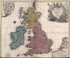La Grande Bretagne ou les Royaumes d'angleterre et d'ecosse comme aussi le Royaume d'Irlande Divisee par Provinces et Publiée par Tobie Conrad Lotter Geographe a Augsbourg