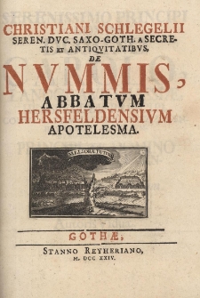De Nummis Abbatum Hersfeldensium apotelesma
