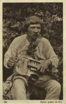 Ukraina : Hucuł, grajek na lirze