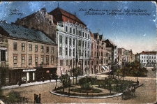 Lwów : ulica Akademicka i gmach izby handlowej