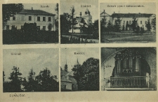 Dunaj&oacute;w : szkoła, kości&oacute;ł, zamek przez zniszczeniem, organy