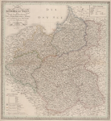 Chartevon dem K&ouml;nigreiche Polen| den K&ouml;nigl. Preussischen Provinzen Ost Und West = Preussen Und Posen nebst dem Gebiete der freien Stadt Krakau nach den besten H&uuml;lfsmitteln entworfen| von| C.F. Weiland