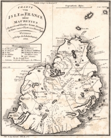Charte von Isle de France oder Mauritius Reducirt nach Charles Grant Viscount de Vaux neuer Charte von dieser Insel