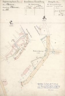 Erg&auml;nzungskarte N&deg; 85. Grundsteuer-Verwaltung. Etatsjahr 1896/97.Kreis Neisse N&deg; 66.