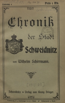 Chronik der Stadt Schweidnitz