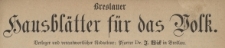 Breslauer Hausbl&auml;tter f&uuml;r das Volk. Jg.2 (1864), Nr. 39