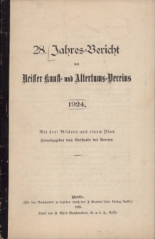 Jahresbericht des Neisser Kunst- und AltertumsVereins 1924: Jg.28