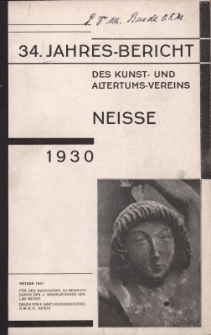 Jahresbericht des Neisser Kunst- und AltertumsVereins 1930: Jg.34