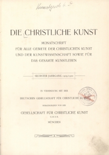 Die Christliche Kunst : Jg.6 : 1909/1910