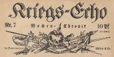 Kriegs-Echo: Wochen-Chronik 7