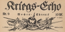 Kriegs-Echo: Wochen-Chronik 9