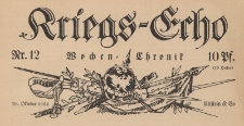 Kriegs-Echo: Wochen-Chronik 12