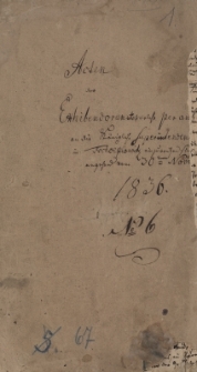 Akta parafii w Biskupicach z lat 1836-1840